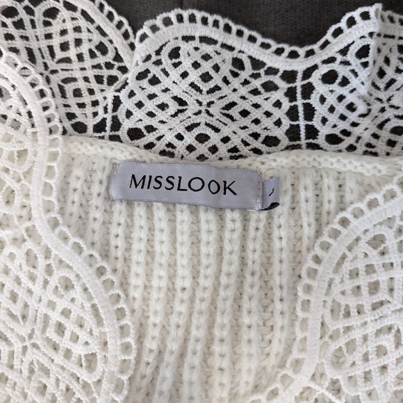 Sweater with lace trim - Picture 6 of 8